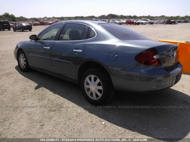 2G4WC582161224553 - 2006 BUICK LACROSSE CX Light Blue photo 3