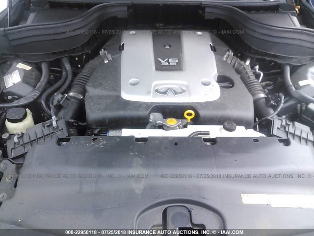 JNKAJ09F78M360894 - 2008 INFINITI EX35 JOURNEY BLUE photo 10