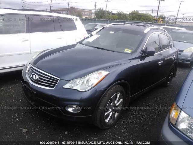 JNKAJ09F78M360894 - 2008 INFINITI EX35 JOURNEY BLUE photo 2