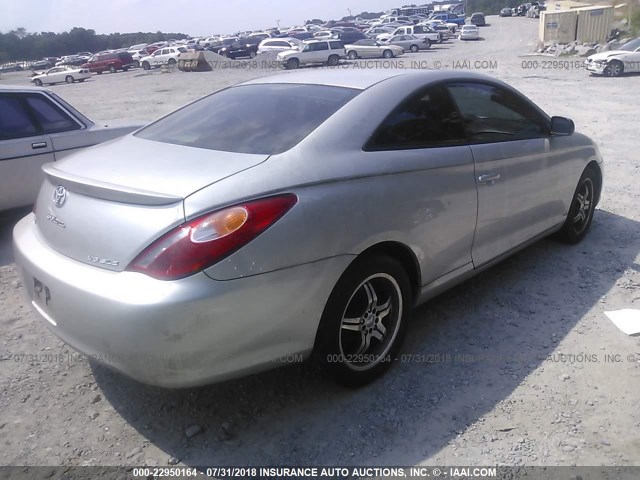 4T1CA38P84U026370 - 2004 TOYOTA CAMRY SOLARA SE/SLE SILVER photo 4