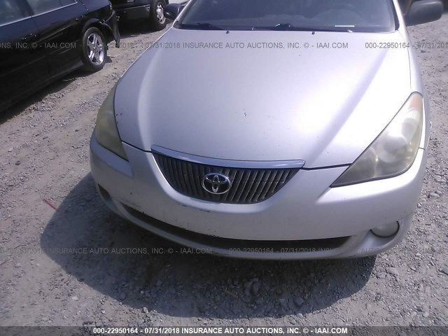 4T1CA38P84U026370 - 2004 TOYOTA CAMRY SOLARA SE/SLE SILVER photo 6