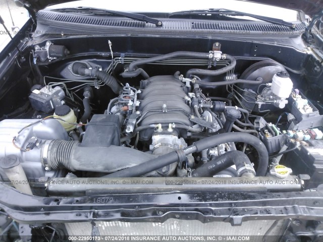 5TBET34136S509726 - 2006 TOYOTA TUNDRA DOUBLE CAB SR5 BLACK photo 10