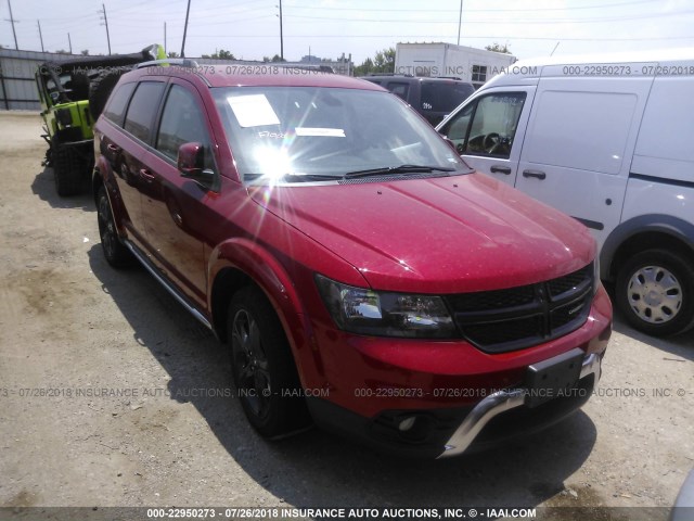 3C4PDDGG0JT386453 - 2018 DODGE JOURNEY CROSSROAD RED photo 1