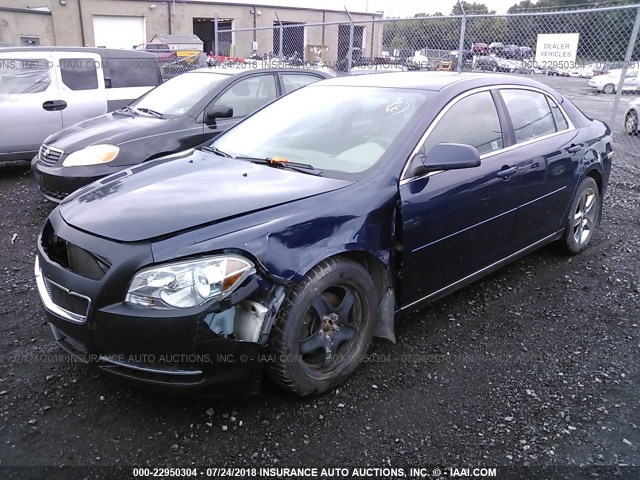 1G1ZC5EB2AF195564 - 2010 CHEVROLET MALIBU 1LT 蓝色 照片 2