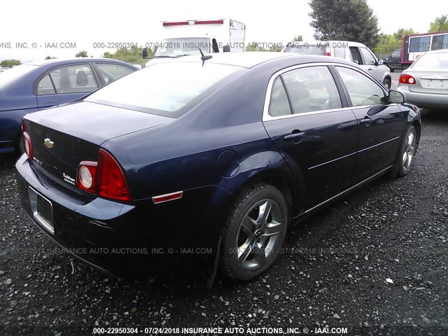 1G1ZC5EB2AF195564 - 2010 CHEVROLET MALIBU 1LT 蓝色 照片 4