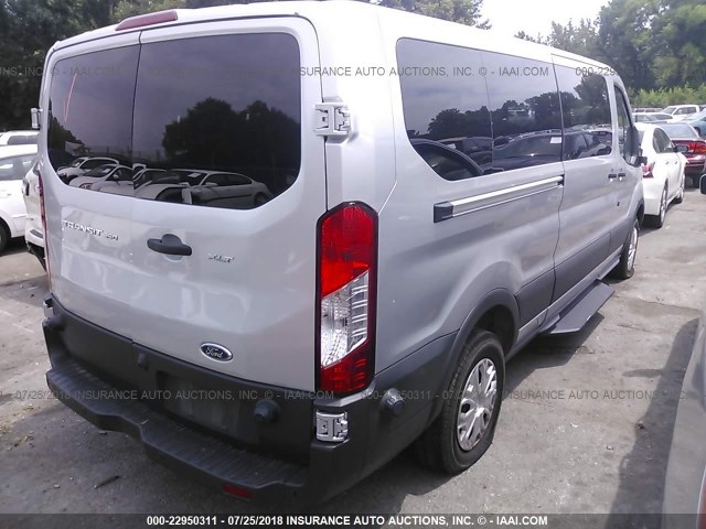 1FBZX2YMXHKA94706 - 2017 FORD TRANSIT T-350 SILVER photo 4