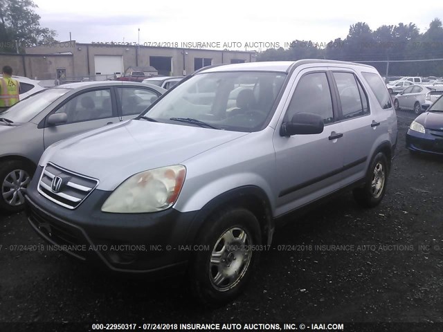 SHSRD785X6U427709 - 2006 HONDA CR-V LX SILVER photo 2