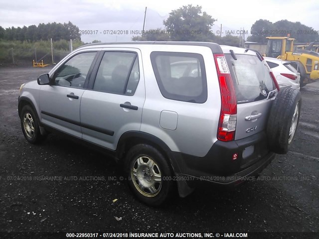 SHSRD785X6U427709 - 2006 HONDA CR-V LX SILVER photo 3