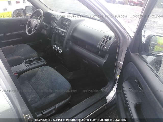 SHSRD785X6U427709 - 2006 HONDA CR-V LX SILVER photo 5