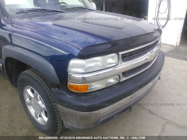 1GCEK14T62Z242235 - 2002 CHEVROLET SILVERADO K1500 BLUE photo 6