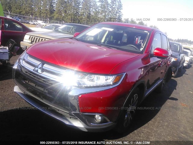 JA4AZ3A32JZ042908 - 2018 MITSUBISHI OUTLANDER SE/SEL RED photo 2