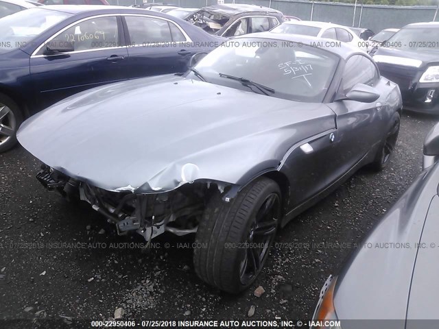 WBALM73519E381890 - 2009 BMW Z4 SDRIVE35I GRAY photo 2