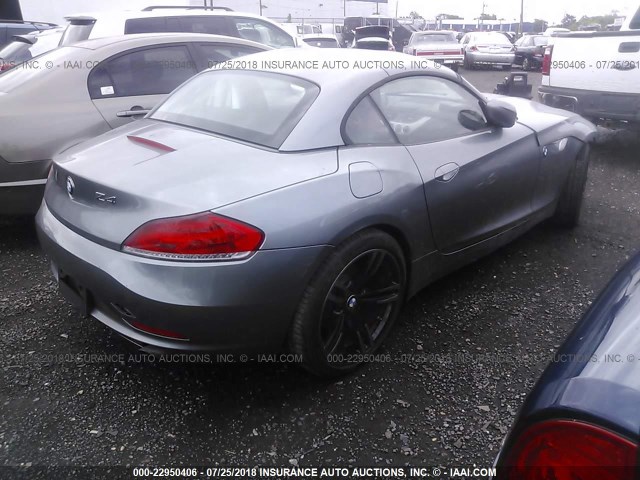 WBALM73519E381890 - 2009 BMW Z4 SDRIVE35I GRAY photo 4