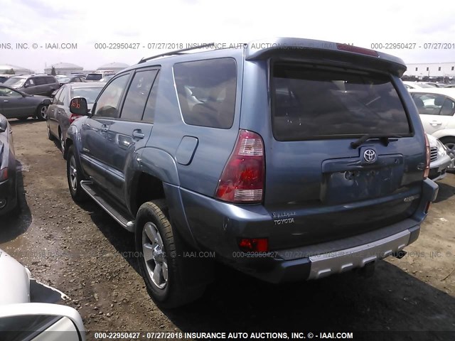 JTEBU17R630017053 - 2003 TOYOTA 4RUNNER LIMITED BLUE photo 3