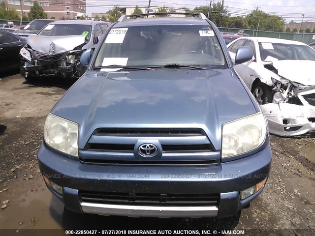 JTEBU17R630017053 - 2003 TOYOTA 4RUNNER LIMITED BLUE photo 6