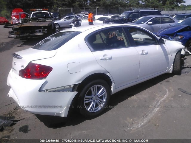 JN1CV6AR7FM524197 - 2015 INFINITI Q40 WHITE photo 4