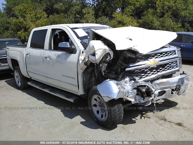 3GCUKSEC4FG117062 - 2015 CHEVROLET SILVERADO K1500 LTZ WHITE photo 1