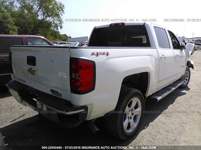 3GCUKSEC4FG117062 - 2015 CHEVROLET SILVERADO K1500 LTZ WHITE photo 4