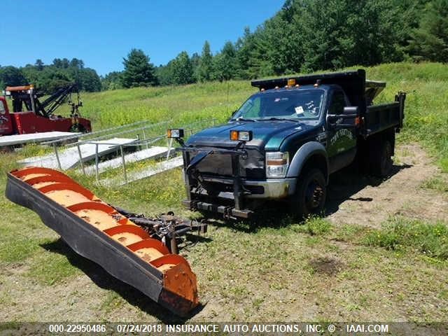 1FDAF5HR6AEA35029 - 2010 FORD F550 SUPER DUTY GREEN photo 2