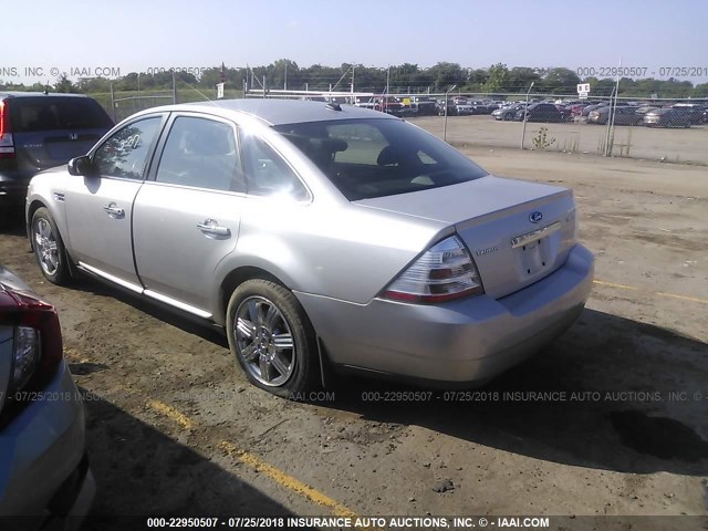 1FAHP25W48G127060 - 2008 FORD TAURUS LIMITED SILVER photo 3