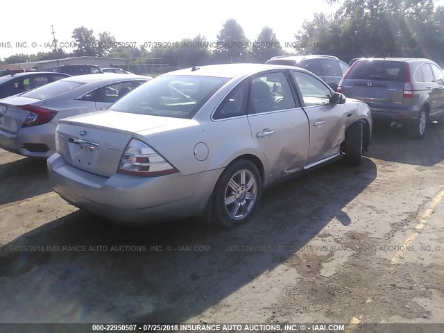 1FAHP25W48G127060 - 2008 FORD TAURUS LIMITED SILVER photo 4