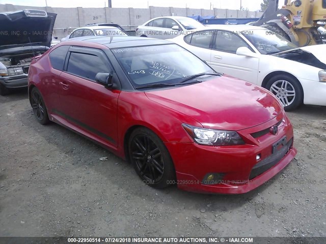 JTKJF5C76D3053145 - 2013 TOYOTA SCION TC 红色 照片 1