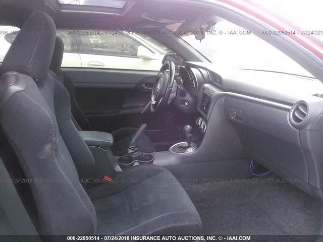 JTKJF5C76D3053145 - 2013 TOYOTA SCION TC 红色 照片 5