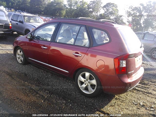 KNAFG526477116014 - 2007 KIA RONDO LX/EX BURGUNDY photo 3