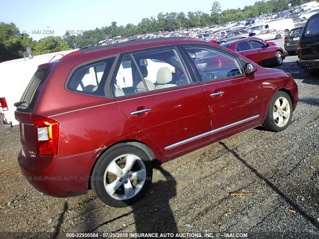 KNAFG526477116014 - 2007 KIA RONDO LX/EX BURGUNDY photo 4