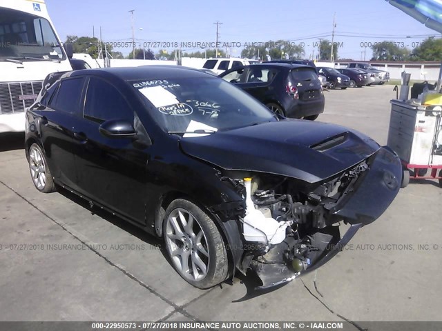 JM1BL1H34A1179031 - 2010 MAZDA SPEED 3 BLACK photo 1