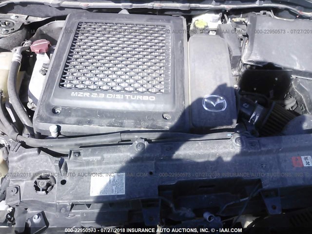 JM1BL1H34A1179031 - 2010 MAZDA SPEED 3 BLACK photo 10