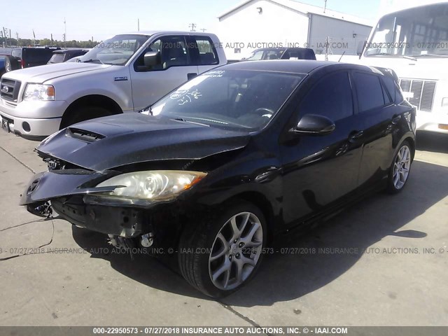 JM1BL1H34A1179031 - 2010 MAZDA SPEED 3 BLACK photo 2