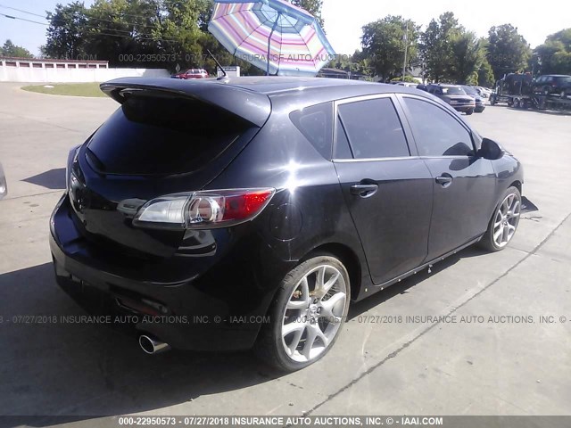 JM1BL1H34A1179031 - 2010 MAZDA SPEED 3 BLACK photo 4