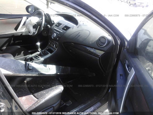 JM1BL1H34A1179031 - 2010 MAZDA SPEED 3 BLACK photo 5