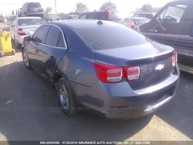 1G11C5SAXDF245320 - 2013 CHEVROLET MALIBU 1LT BLUE photo 3