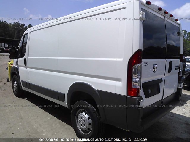 3C6TRVAGXHE545936 - 2017 RAM PROMASTER 1500 1500 STANDARD WHITE photo 3