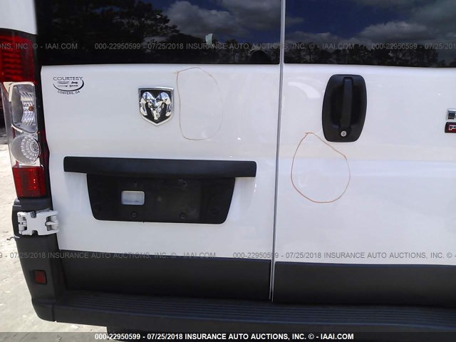 3C6TRVAGXHE545936 - 2017 RAM PROMASTER 1500 1500 STANDARD WHITE photo 6