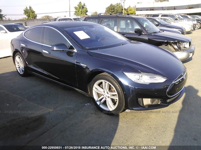 5YJSA1DN9DFP27310 - 2013 TESLA MODEL S BLUE photo 1