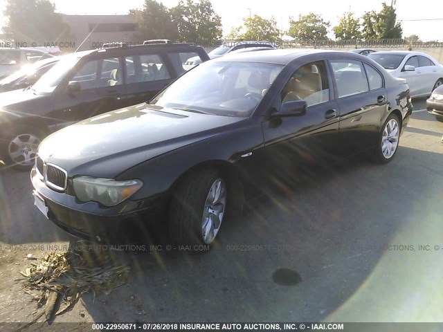 WBAGN634X4DS49001 - 2004 BMW 745 LI Noir photo 2