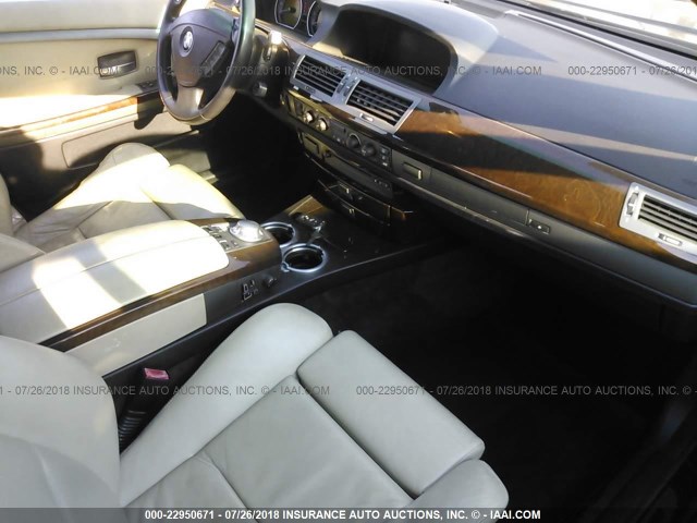 WBAGN634X4DS49001 - 2004 BMW 745 LI Noir photo 5