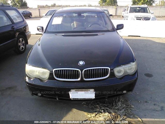 WBAGN634X4DS49001 - 2004 BMW 745 LI Noir photo 6