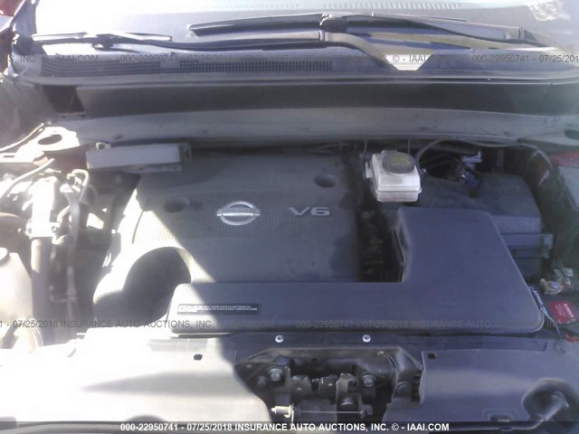 5N1AR2MN9DC656645 - 2013 NISSAN PATHFINDER S/SV/SL/PLATINUM 红色 照片 10