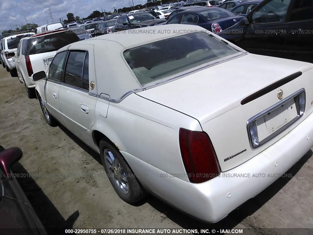 1G6KE57Y03U175223 - 2003 CADILLAC DEVILLE DHS WHITE photo 3