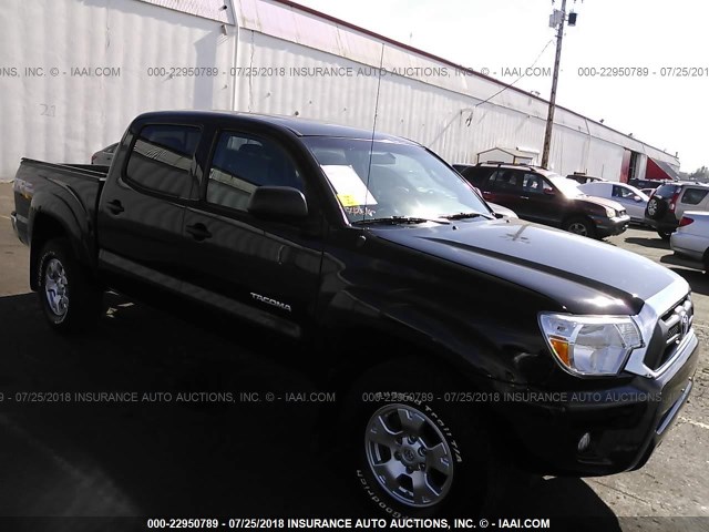 3TMLU4EN5FM166324 - 2015 TOYOTA TACOMA DOUBLE CAB/TRD PRO BLACK photo 1