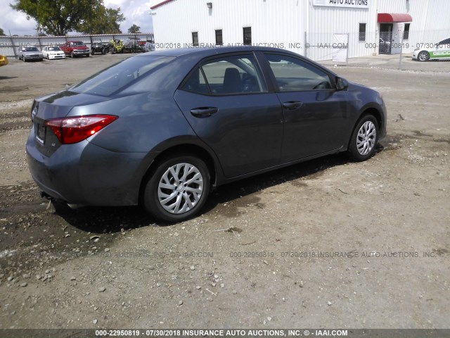 2T1BURHEXHC938316 - 2017 TOYOTA COROLLA L/LE/XLE/SE/XSE GRAY photo 4