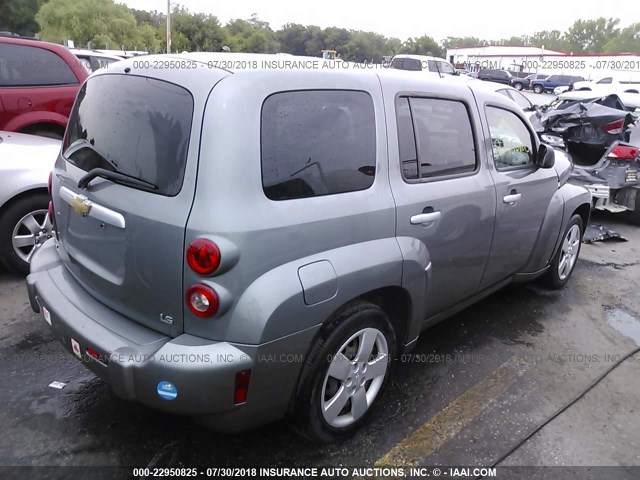 3GNDA13D27S558414 - 2007 CHEVROLET HHR LS ნაცრისფერი ფოტო 4
