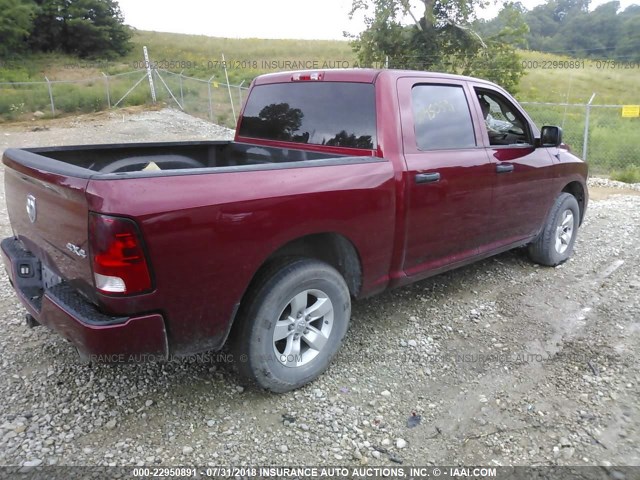 1C6RR7KT7DS677044 - 2013 RAM 1500 ST RED photo 4