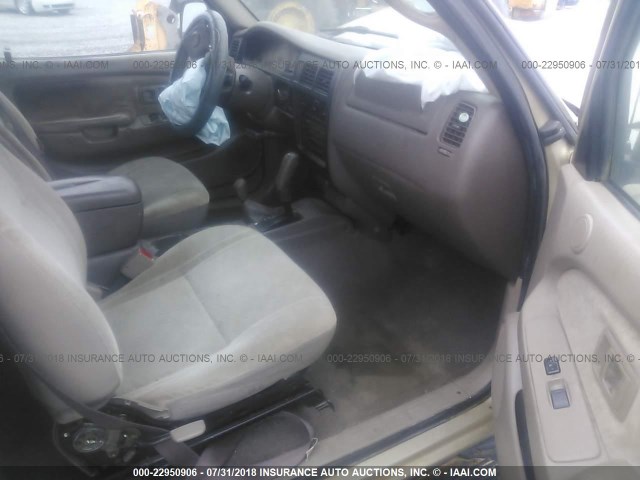 5TEHN72N71Z868052 - 2001 TOYOTA TACOMA DOUBLE CAB ოქროსფერი ფოტო 5