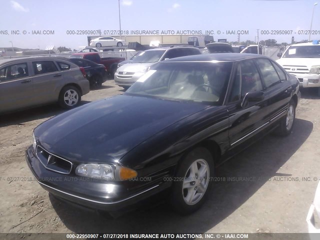 1G2HX52K7VH278143 - 1997 PONTIAC BONNEVILLE SE BLACK photo 2