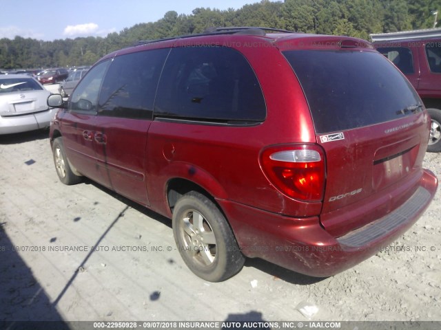 2D4GP44L35R516651 - 2005 DODGE GRAND CARAVAN SXT RED photo 3